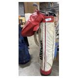 Vtg Wilson Golf Bag & Irons.