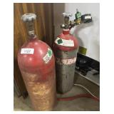 (2) Kegerator CO2 Bottles & Regulator.