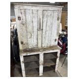 Primitive Style Pine Cabinet.