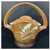 Roseville Pottery Freesia Basket.