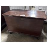 Vtg Dovetailed Pine Blanket Chest.