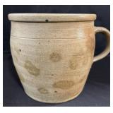 Stoneware Crock With Handle.