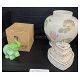Lenox Heart Nesting Candles & Vase.