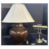 Electric Desk Lamp & Ceramic Base Table Lamp.