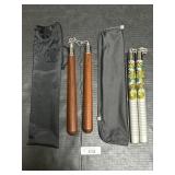 2 Pairs Of Nunchucks.