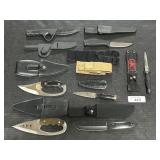 Various Tactical& Fixed Blade Knives.