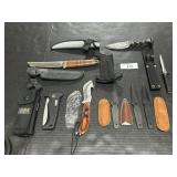 Lot Of Fixed Blade & Pocket Knives.