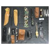 Case XX Changer, Various Fixed Blade Knives.