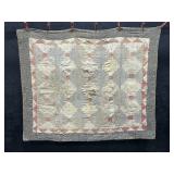 Antique Handmade Shoo-Fly Quilt.