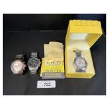 3 Invicta Fashion Watches.