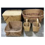5 Longaberger Baskets.