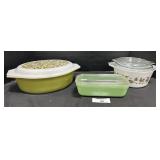 Vintage Pyrex & Fire King Dishes W/ Lids