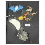 Vintage Halloween Die Cut Decorations.