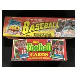NOS Topps 1991 Baseball & 1990 Football Cards.