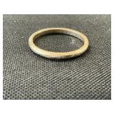 14K Gold Band Ring.