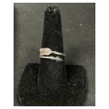 Sterling Silver Ring & Earrings, Costume Jewelry.