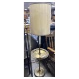 Vtg Brass Lamp/End Table.