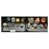 Signed Blown Glass Paperweights.