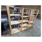 Pine Wooden Storage Shelves.