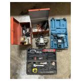 Makita Drill, B&D Router, Tools, Staple Gun.
