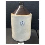 Vintage Two Tone 4 Gal Stoneware Jug.