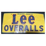 Advertising Lee Overalls Metal Sign.