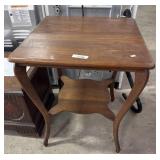 Ornate Tiger Oak Parlor Table.