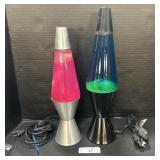 2 Lava Lamps.