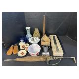 PRR Creamer & Dish, Lusterware, Hose Nozzle.