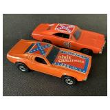 Hot Wheels Dixie Challenger & ERTL General Lee.