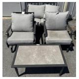 Nice Aluminum Cushioned Patio Set.