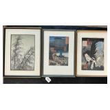 Antique Japanese Woodblock Prints.