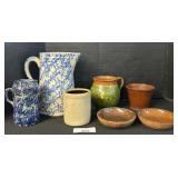 Stoneware, Spongeware & Redware.