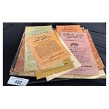 Public Sale & Bar Ephemera.