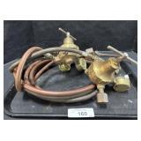 Brass Oxygen Acetylene Regulators.