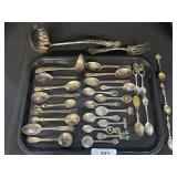 Silver Plated & Steel Souvenir Spoons.