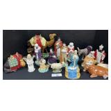 Vintage Ceramic Holland Mold Nativity Set Figures