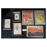 Vintage Childrenï¿½s Books, Framed Quilting Prints.