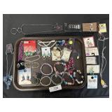 Costume Jewelry, Necklaces, Earrings, Bracelet.