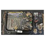 Costume Jewelry, Necklaces, Earrings, Bracelet.