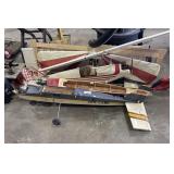 (3) Wooden Model Airplanes.