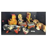 5 Various Vintage Fisher Price Pull Along Toys
