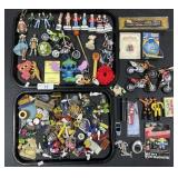 Action Figures & BMX Toy Bikes, Adv Key Chains