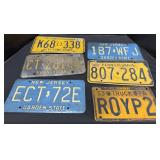 Vintage License Plates.