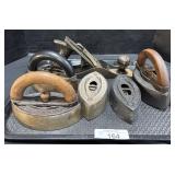 Vintage Cast Iron Sad Irons.
