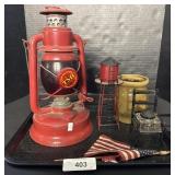 Three Mile Island Lantern, Stoneware Jar,