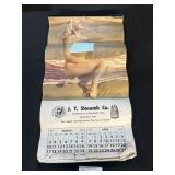 VTG 1957 J.T Slocomb Co. Advertising Calendar.
