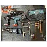 Cordless Chain Saw, Drills, Reciprocating Saw,