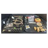 Knives, Horseshoe, Religious Wall Hanging.