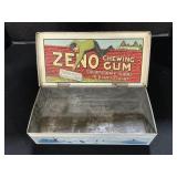 Advertising Zeno Chewing Gum Display Tin.